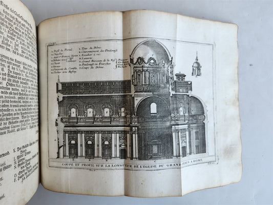 1759 ARCHITECTURE FULLY ILLUSTRATED by d'AVILER antique VIGNOLA MICHELANGELO