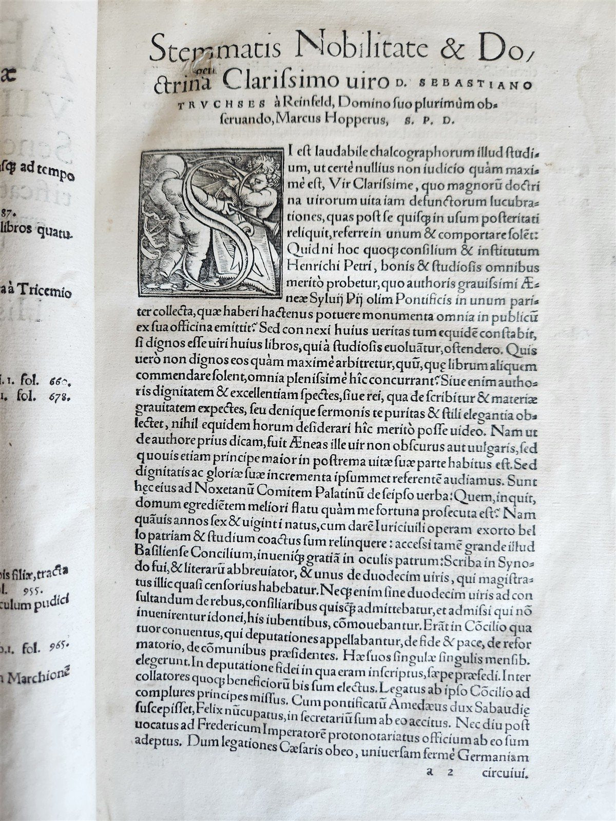 1551 PICCOLOMINI Opera quae extant omnia ILLUSTARTED w/ MAPS antique 16th CENT.