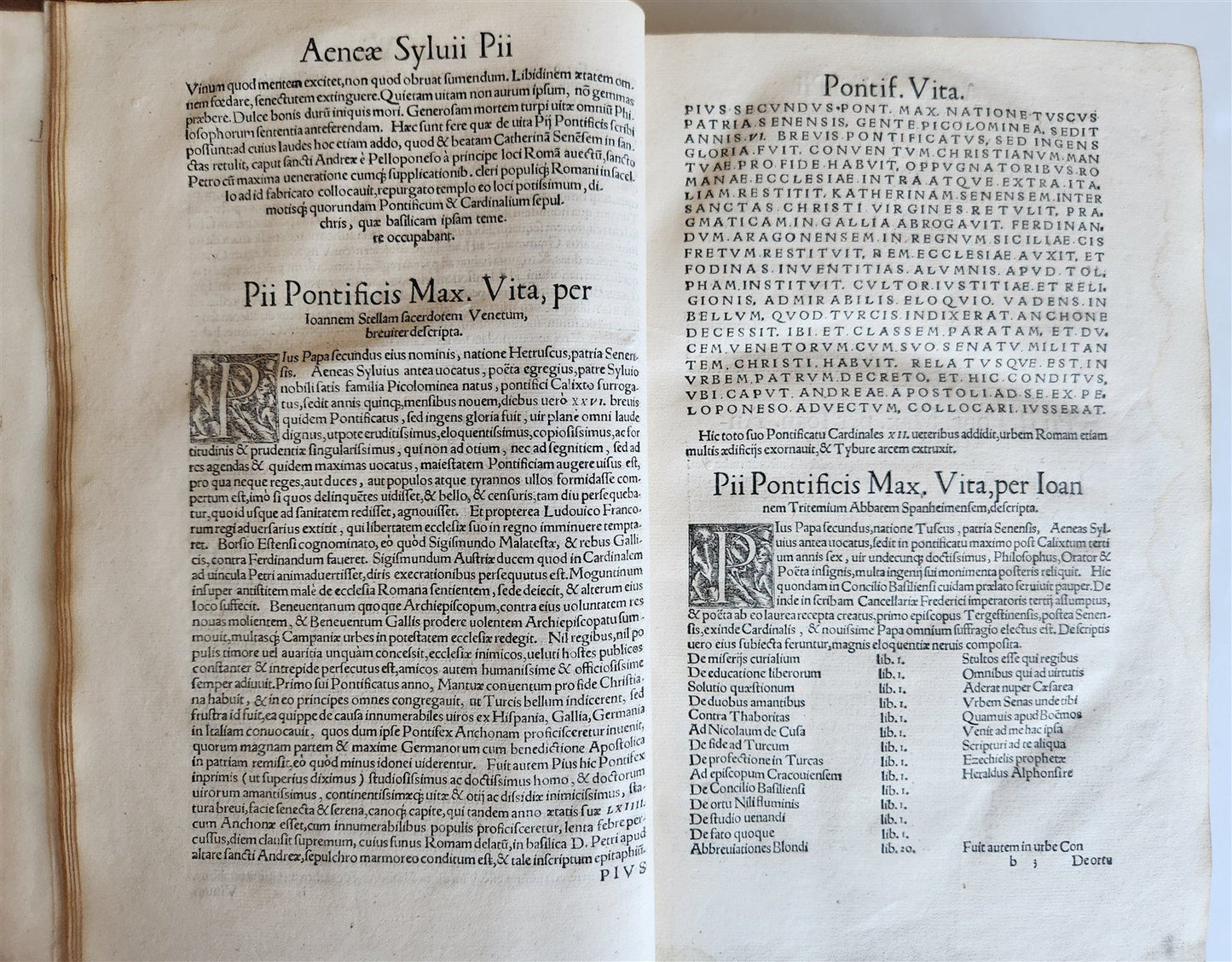 1551 PICCOLOMINI Opera quae extant omnia ILLUSTARTED w/ MAPS antique 16th CENT.