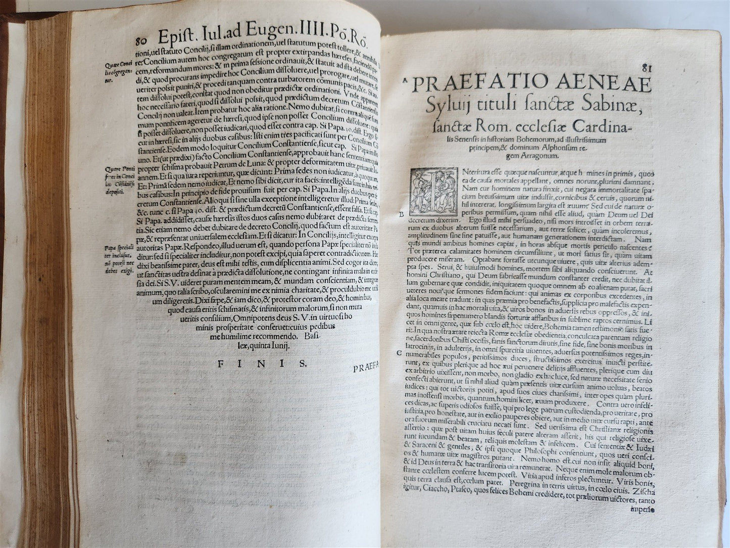 1551 PICCOLOMINI Opera quae extant omnia ILLUSTARTED w/ MAPS antique 16th CENT.
