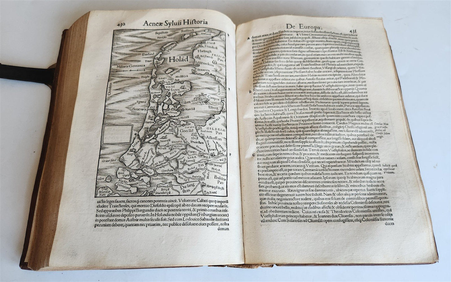 1551 PICCOLOMINI Opera quae extant omnia ILLUSTARTED w/ MAPS antique 16th CENT.