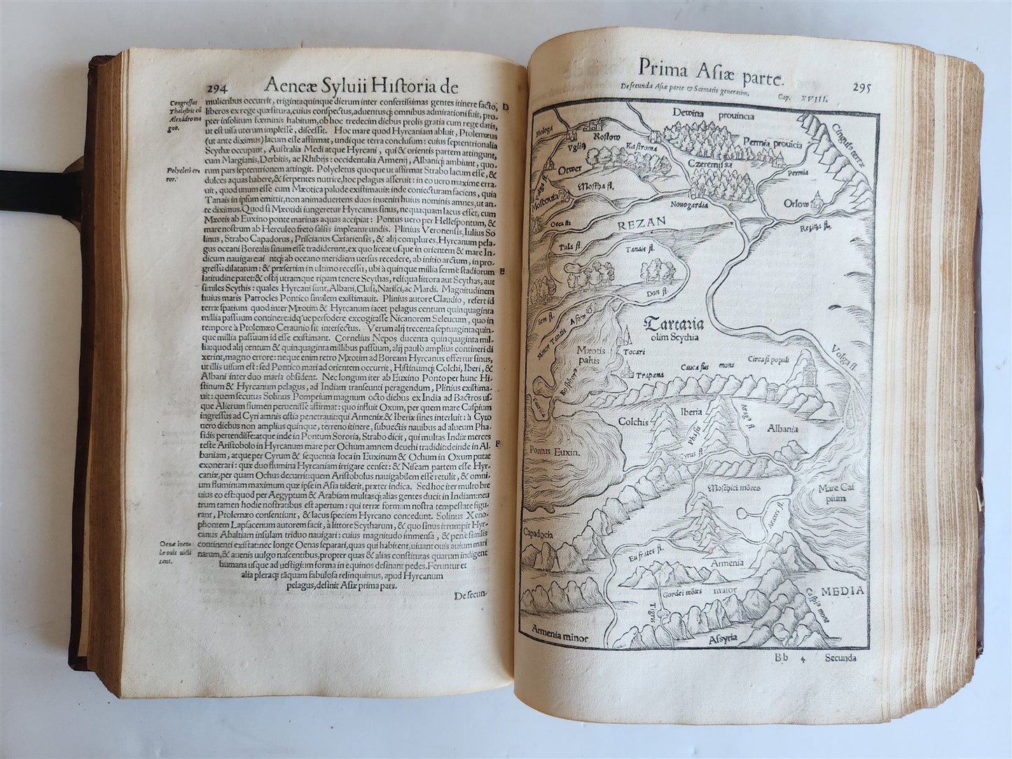 1551 PICCOLOMINI Opera quae extant omnia ILLUSTARTED w/ MAPS antique 16th CENT.