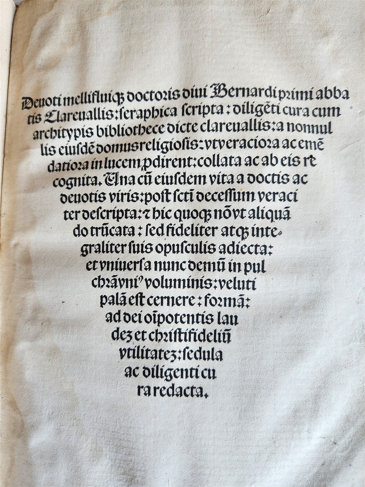 1515 POST-INCUNABULA SERMONS by Bernardus Clarevallensis antique 16th CENTURY