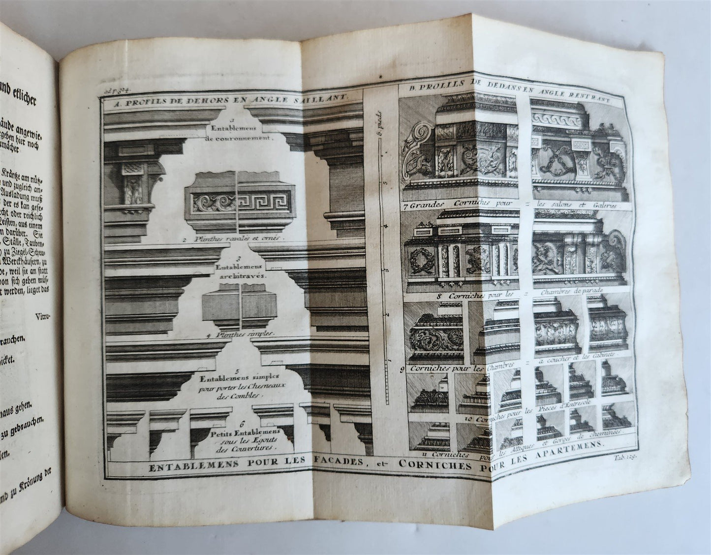 1747 ARCHITECTURE FULLY ILLUSTRATED by d'AVILER antique VIGNOLA MICHELANGELO