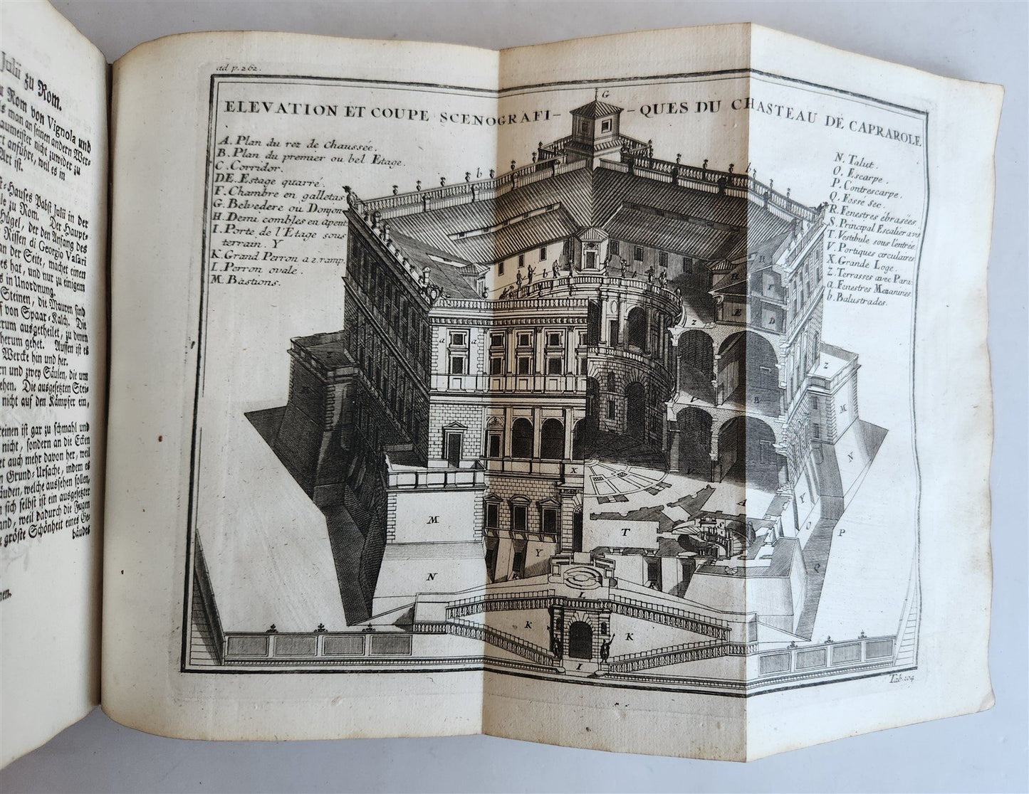 1747 ARCHITECTURE FULLY ILLUSTRATED by d'AVILER antique VIGNOLA MICHELANGELO
