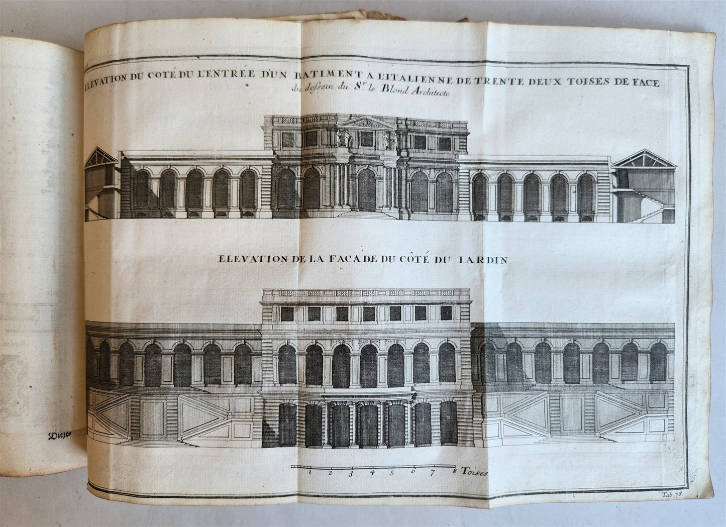 1747 ARCHITECTURE FULLY ILLUSTRATED by d'AVILER antique VIGNOLA MICHELANGELO