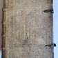 1590 THEOLOGY SIGNED by AUTHOR PIGSKIN over WOOD BINDING antique 16th CENTURY
