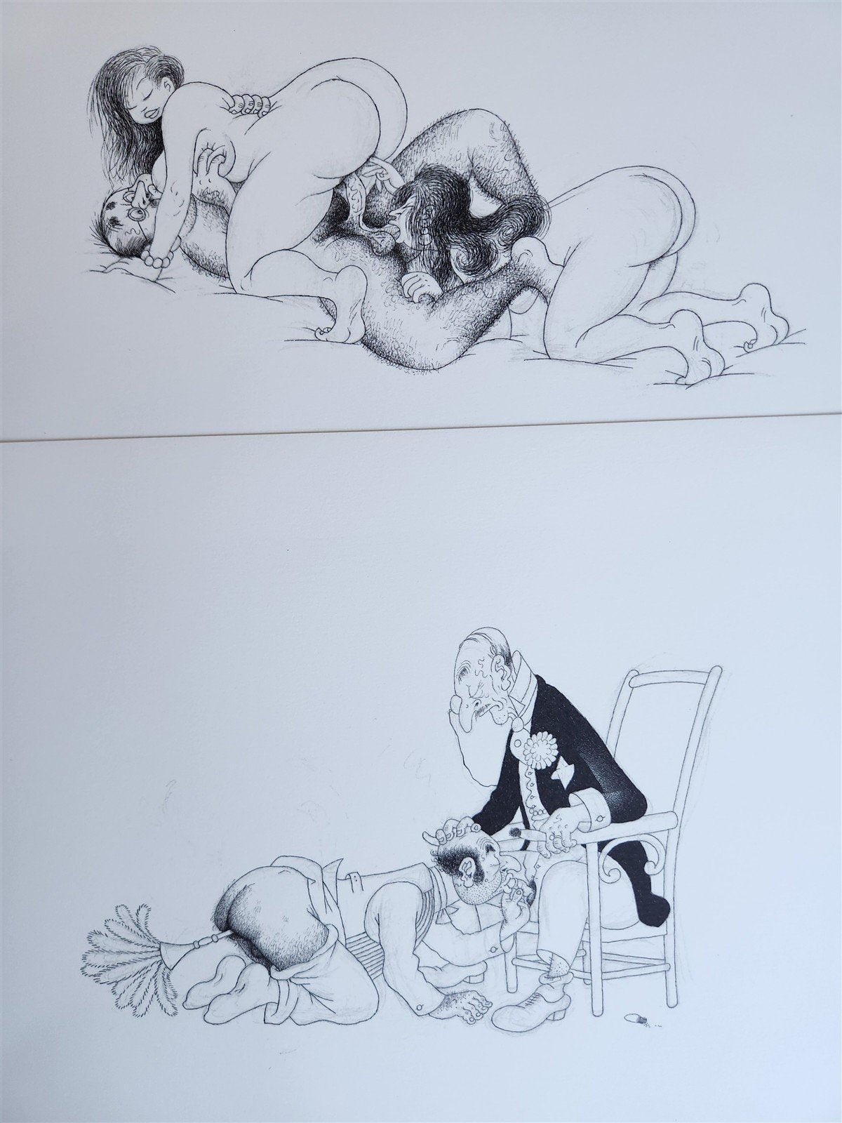 1982 L'Oeuvre Secrète EROTIC DRAWINGS by Albert Dubout