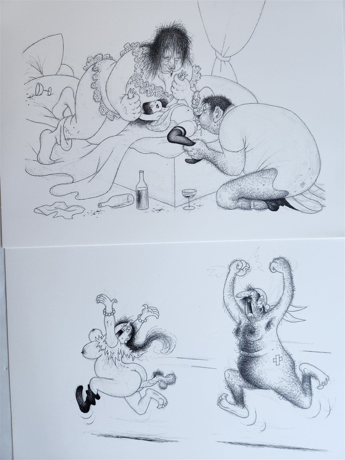 1982 L'Oeuvre Secrète EROTIC DRAWINGS by Albert Dubout