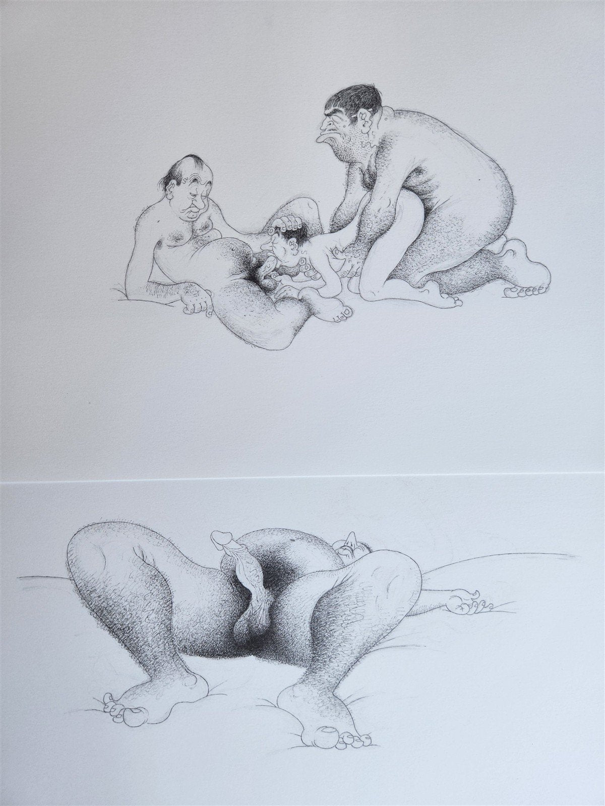 1982 L'Oeuvre Secrète EROTIC DRAWINGS by Albert Dubout