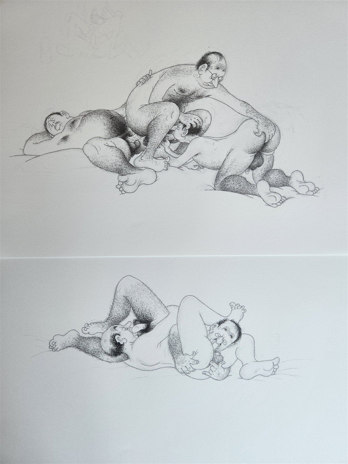 1982 L'Oeuvre Secrète EROTIC DRAWINGS by Albert Dubout