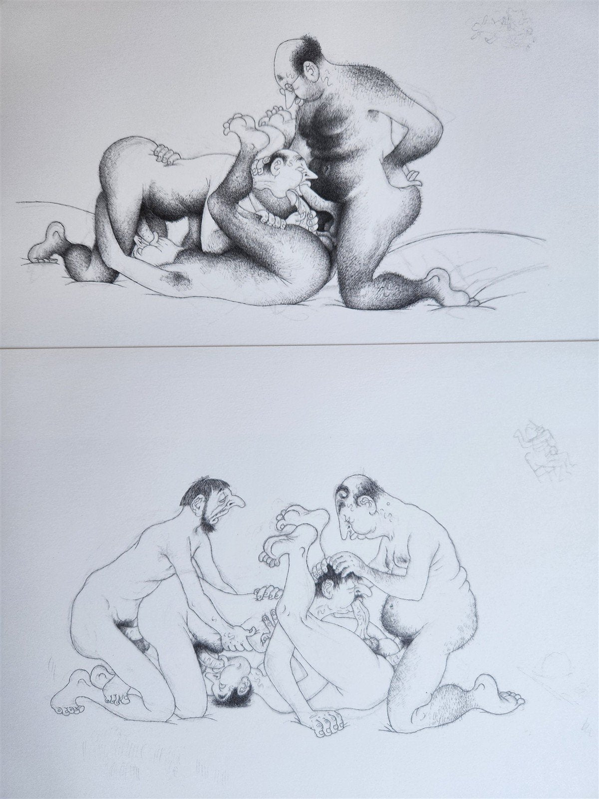 1982 L'Oeuvre Secrète EROTIC DRAWINGS by Albert Dubout