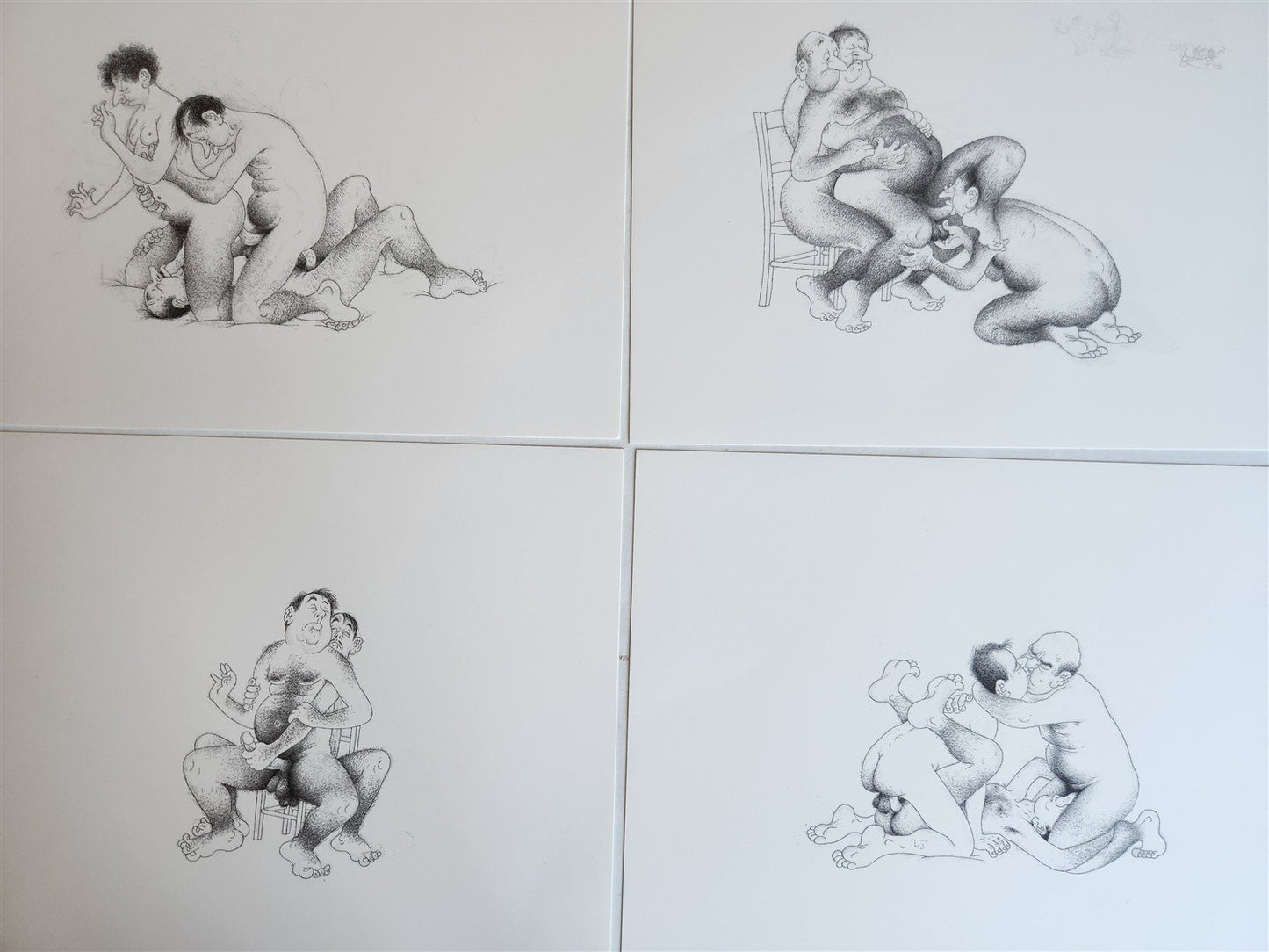 1982 L'Oeuvre Secrète EROTIC DRAWINGS by Albert Dubout