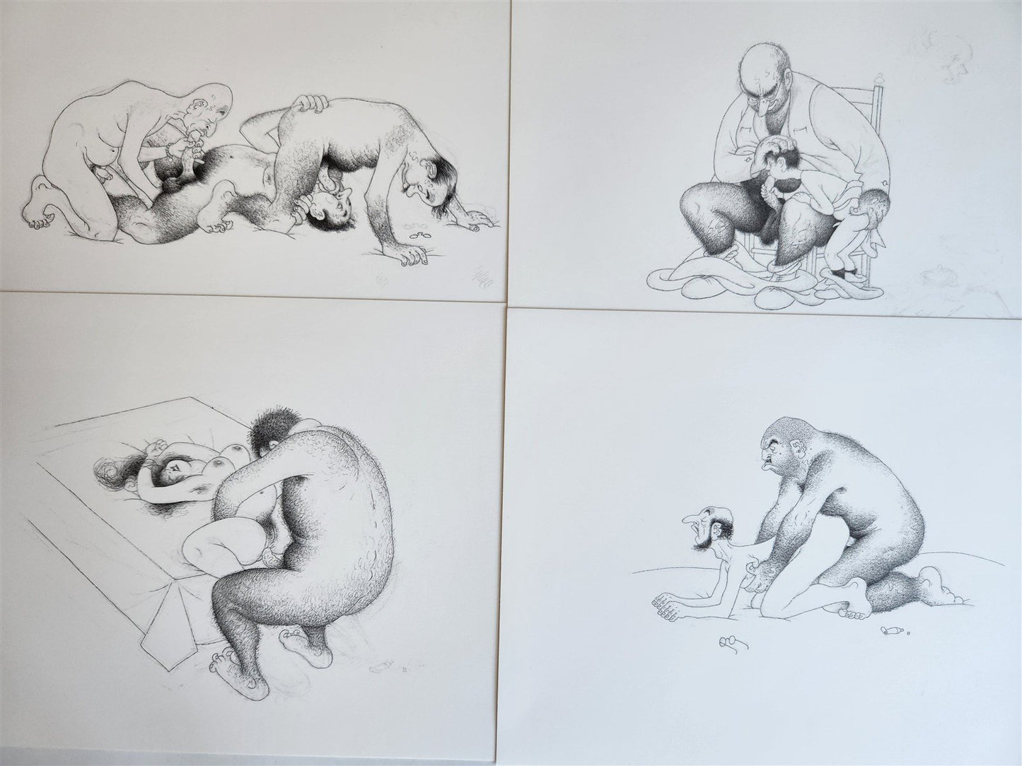 1982 L'Oeuvre Secrète EROTIC DRAWINGS by Albert Dubout