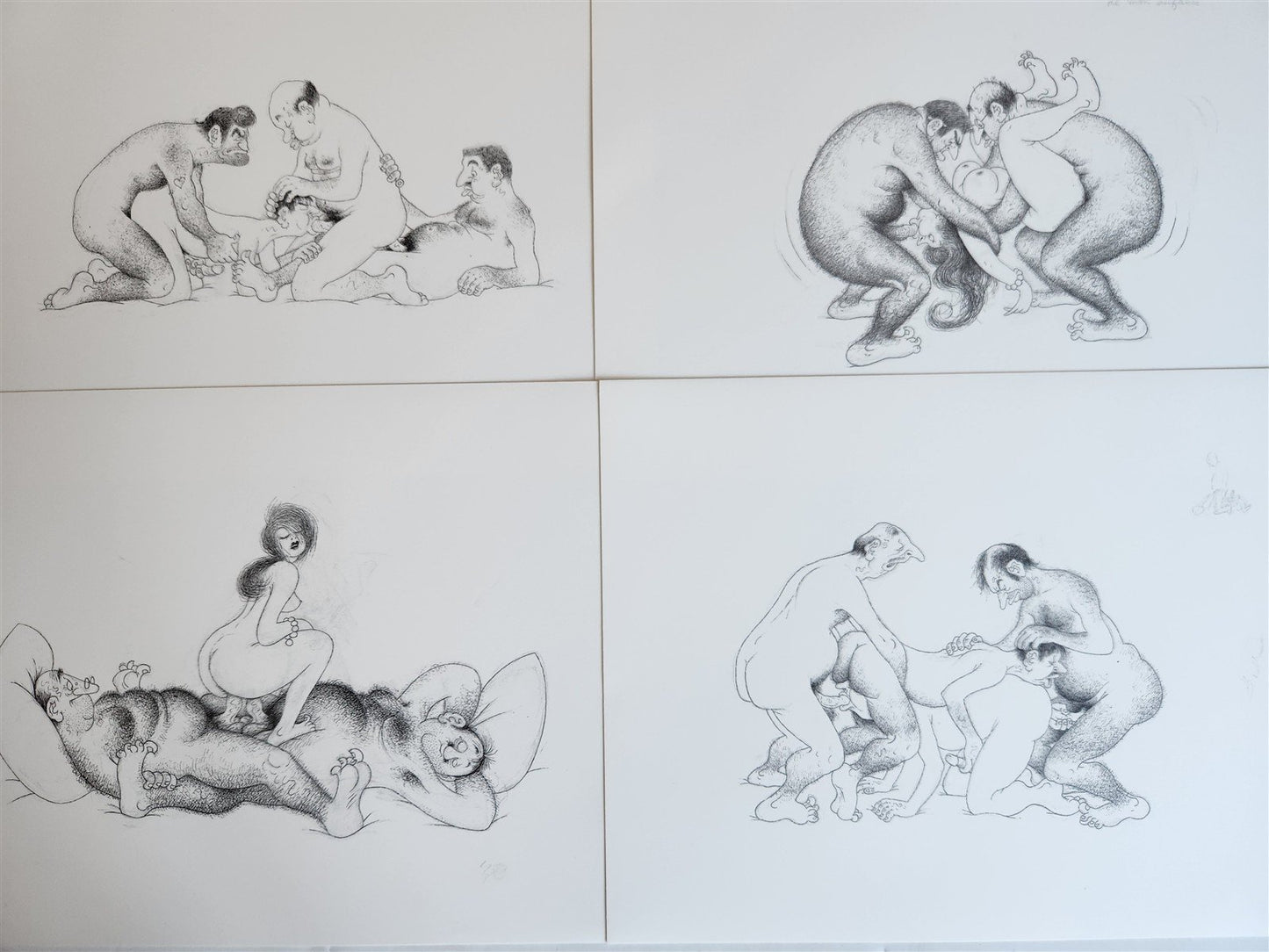 1982 L'Oeuvre Secrète EROTIC DRAWINGS by Albert Dubout