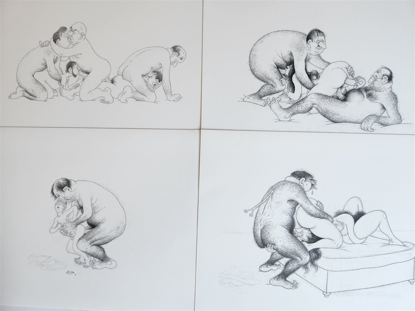 1982 L'Oeuvre Secrète EROTIC DRAWINGS by Albert Dubout