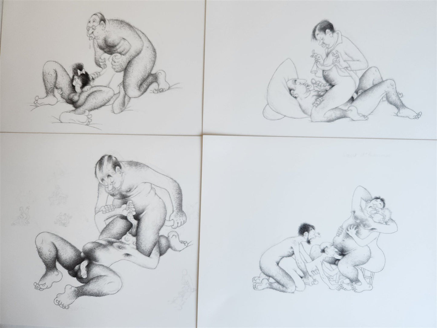 1982 L'Oeuvre Secrète EROTIC DRAWINGS by Albert Dubout