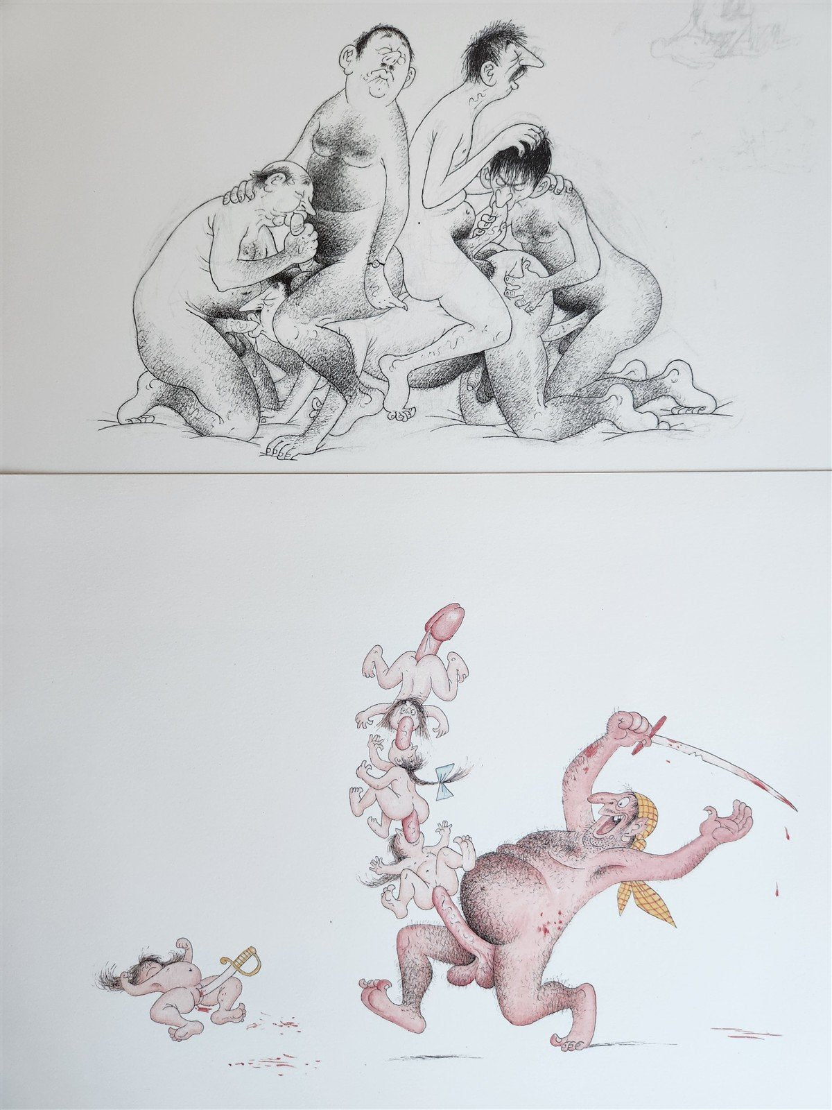 1982 L'Oeuvre Secrète EROTIC DRAWINGS by Albert Dubout