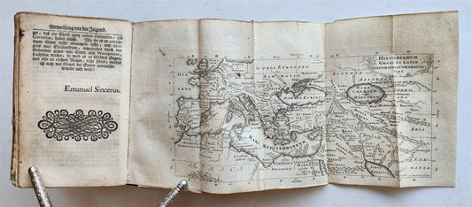 1751 De vita excellentium imperatorum by C. NEPOS antique ILLUSTRATED w/ MAPS