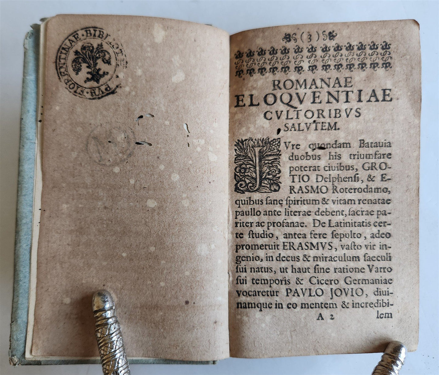 1715 ERASMUS Verborum ac rerum copia libri II antique