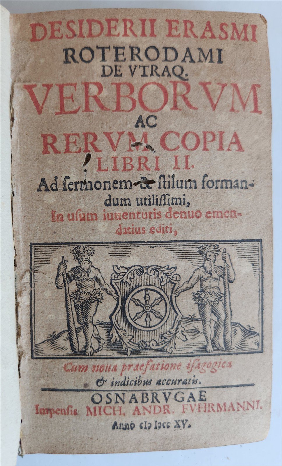 1715 ERASMUS Verborum ac rerum copia libri II antique