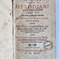 1694 HISTORY Herodiani historiarum by Baltasare Scheidio antique