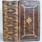 1733 BIBLE in FRENCH Old and New Testament DECORATIVE BINDING antique