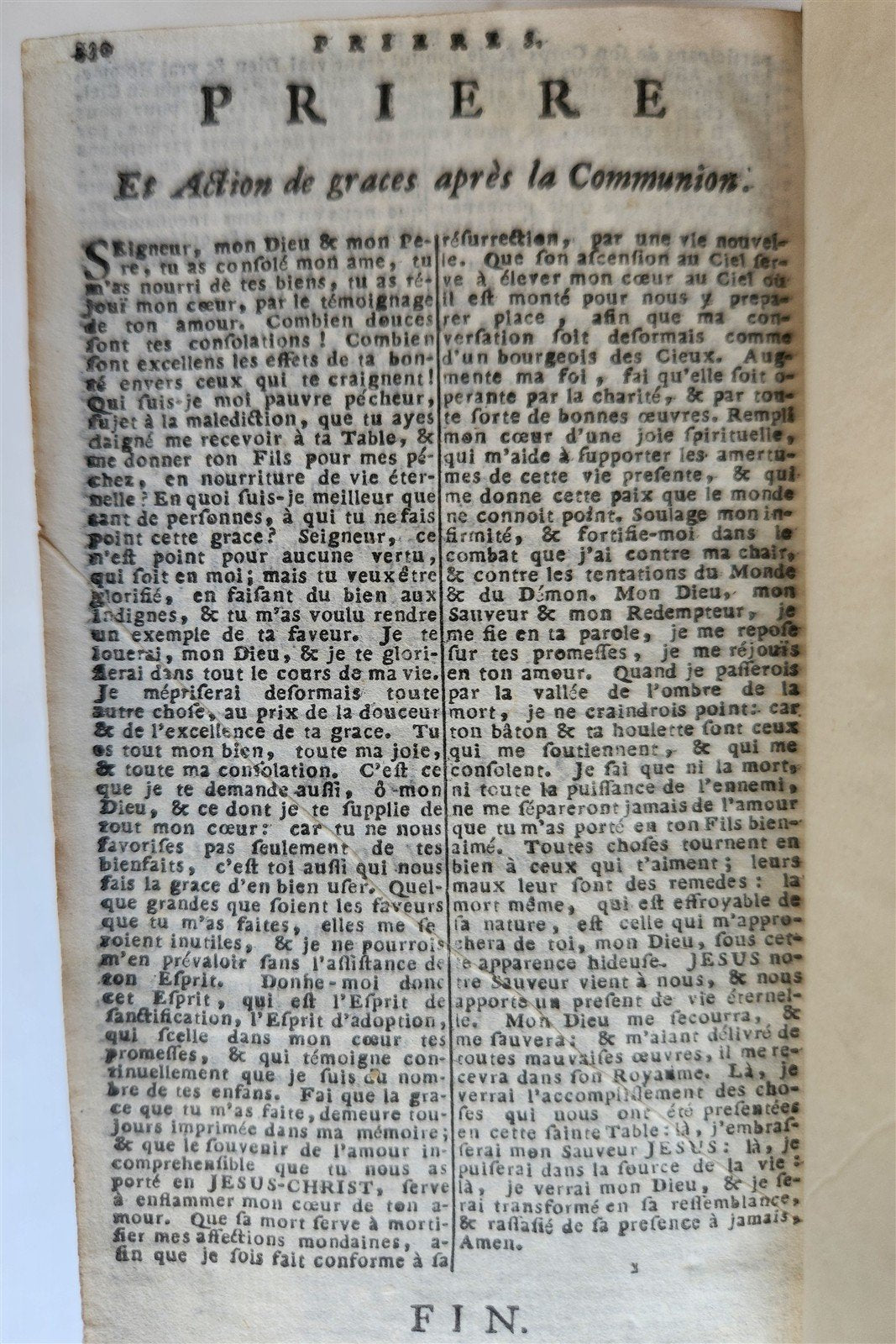 1733 BIBLE in FRENCH Old and New Testament DECORATIVE BINDING antique