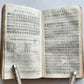 1733 BIBLE in FRENCH Old and New Testament DECORATIVE BINDING antique