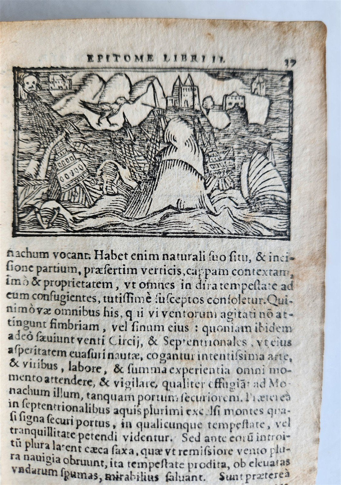 1557 DESCRIPTION of NORTHERN PEOPLE by O. MAGNUS antique ILLUSTRATED SCANDINAVIA