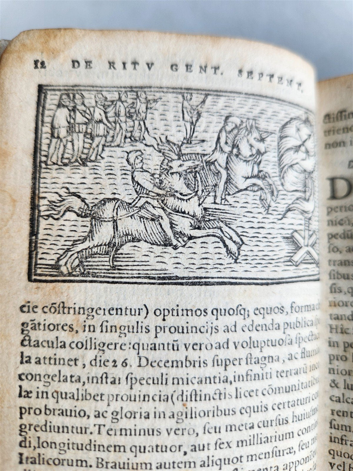 1557 DESCRIPTION of NORTHERN PEOPLE by O. MAGNUS antique ILLUSTRATED SCANDINAVIA