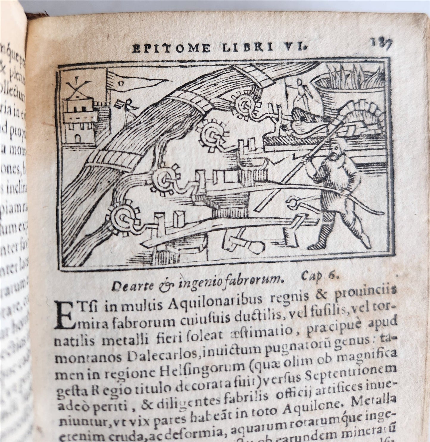 1557 DESCRIPTION of NORTHERN PEOPLE by O. MAGNUS antique ILLUSTRATED SCANDINAVIA