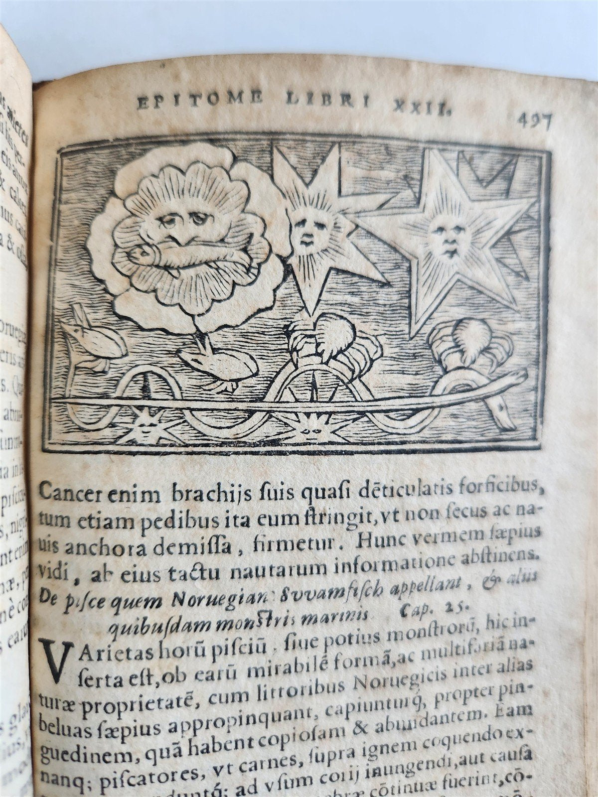 1557 DESCRIPTION of NORTHERN PEOPLE by O. MAGNUS antique ILLUSTRATED SCANDINAVIA