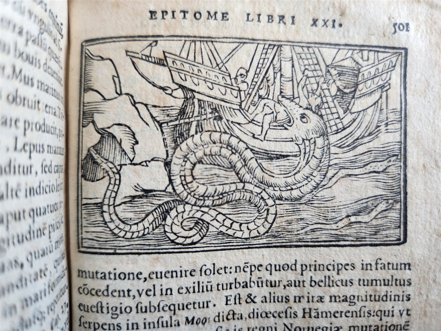 1557 DESCRIPTION of NORTHERN PEOPLE by O. MAGNUS antique ILLUSTRATED SCANDINAVIA