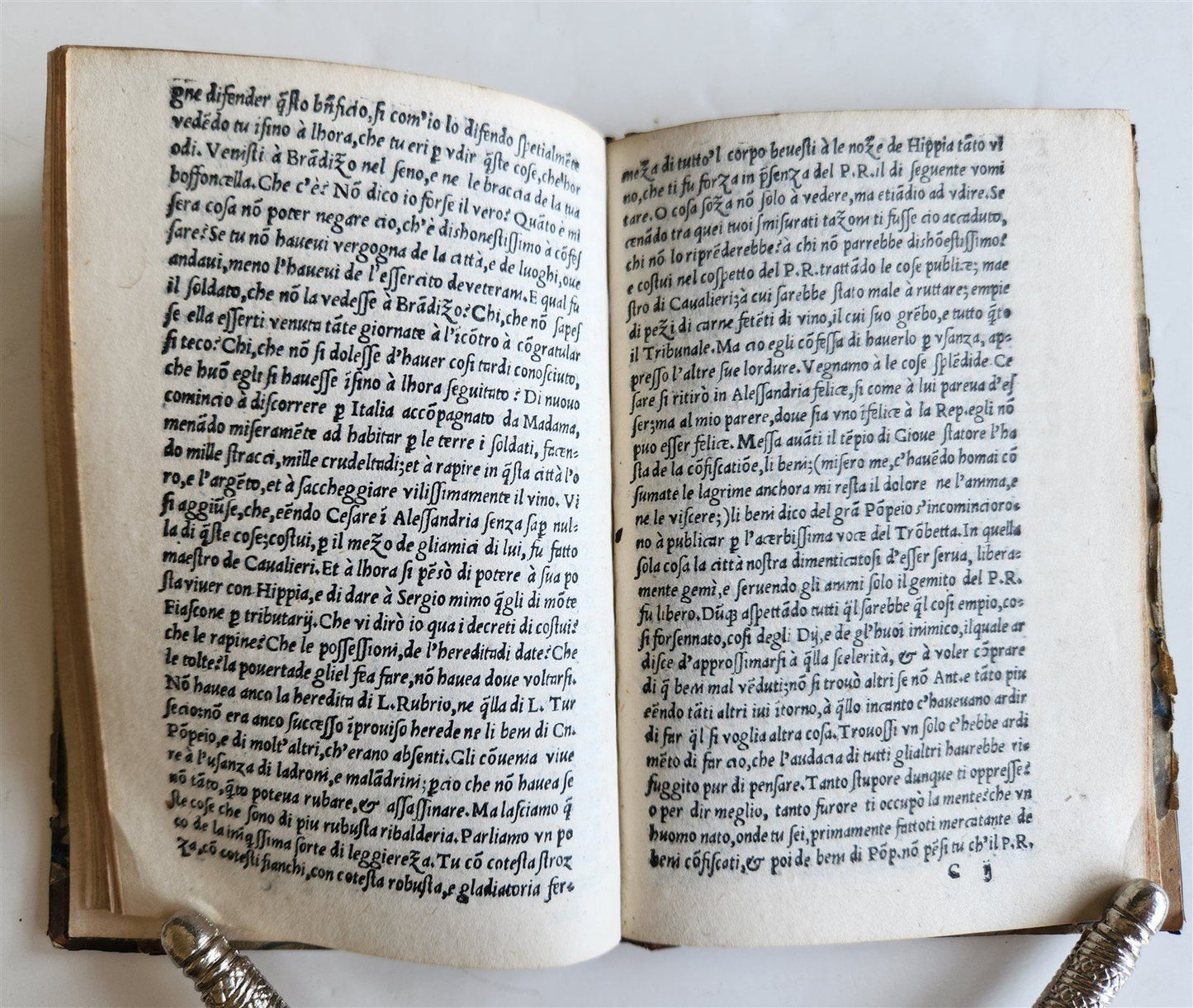 1538 CICERO Philippica seconda di MTC Tradotta in volgare antique in ITALIAN