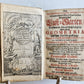 1712 GEOMETRY ILLUSTRATED antique in GERMAN vellum bound