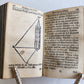 1712 GEOMETRY ILLUSTRATED antique in GERMAN vellum bound