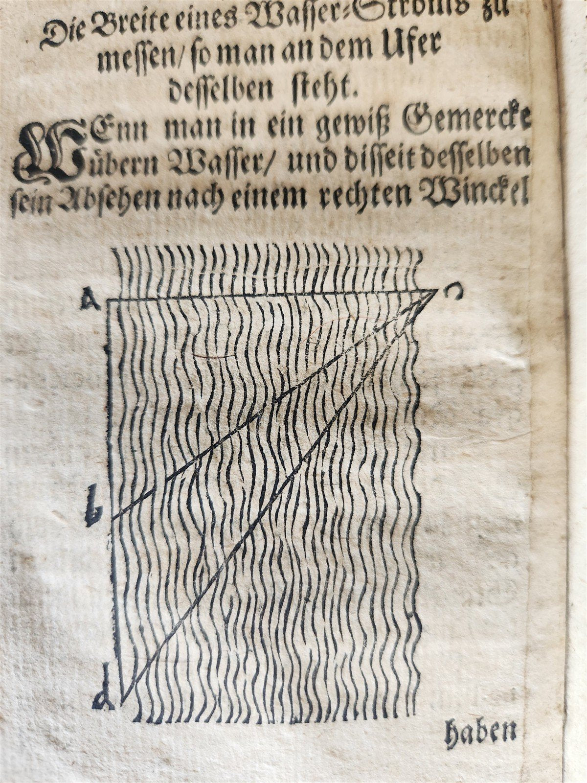 1712 GEOMETRY ILLUSTRATED antique in GERMAN vellum bound