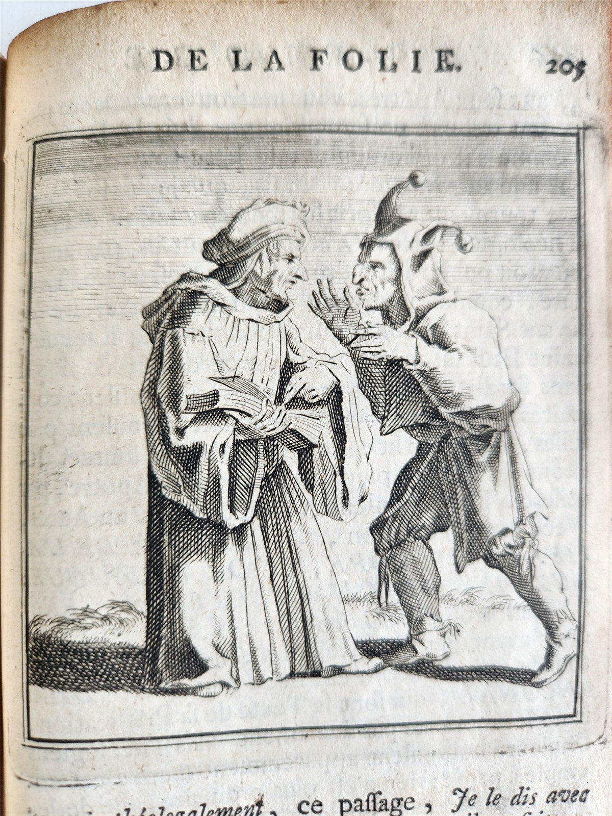 1731 ILLUSTRATED IN PRAISE of FOLLY by Erasmus of Rotterdam antique