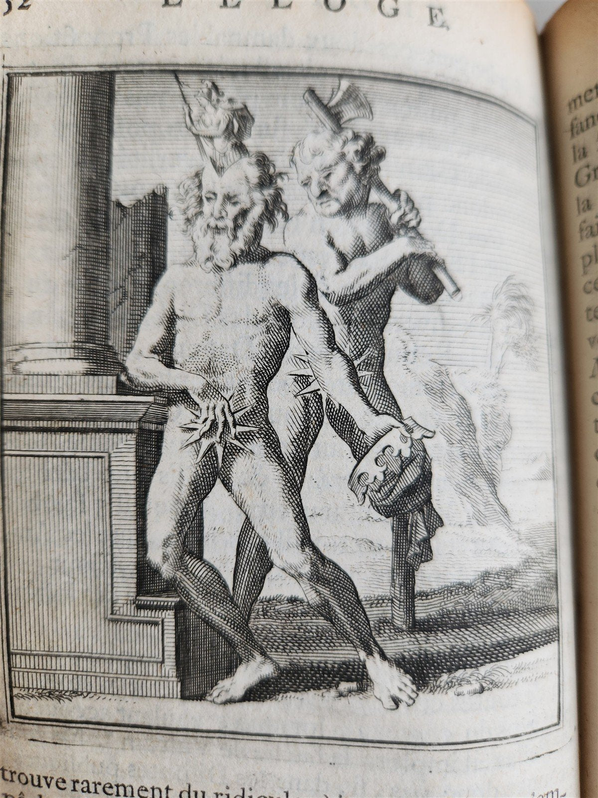 1731 ILLUSTRATED IN PRAISE of FOLLY by Erasmus of Rotterdam antique