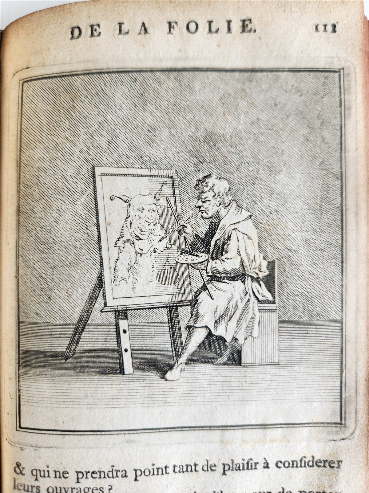 1731 ILLUSTRATED IN PRAISE of FOLLY by Erasmus of Rotterdam antique