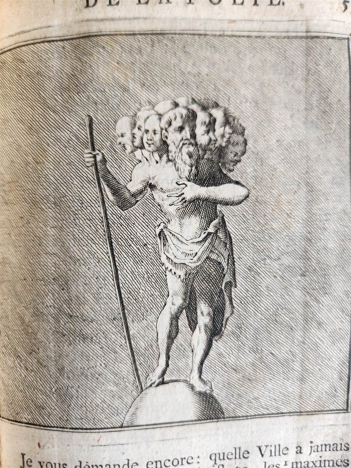 1731 ILLUSTRATED IN PRAISE of FOLLY by Erasmus of Rotterdam antique
