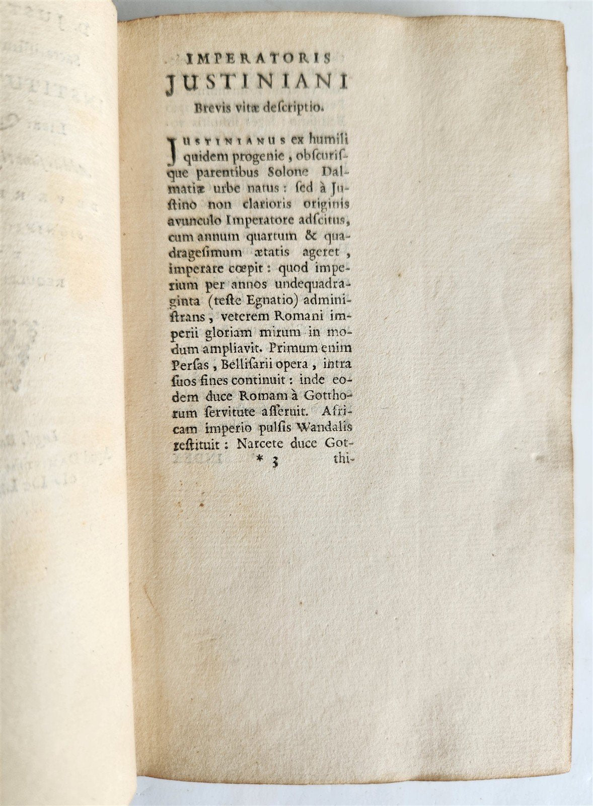 1678 JUSTINIAN LAW BOOK Sacratissimi principis, institutionum antique