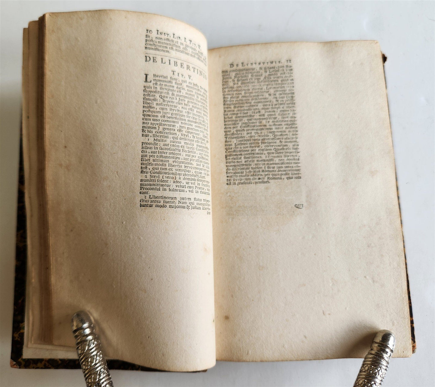 1678 JUSTINIAN LAW BOOK Sacratissimi principis, institutionum antique