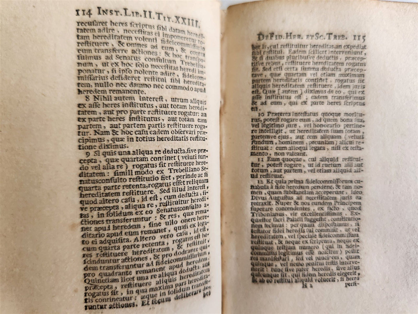 1678 JUSTINIAN LAW BOOK Sacratissimi principis, institutionum antique