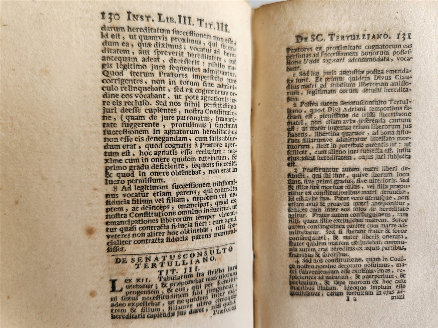 1678 JUSTINIAN LAW BOOK Sacratissimi principis, institutionum antique