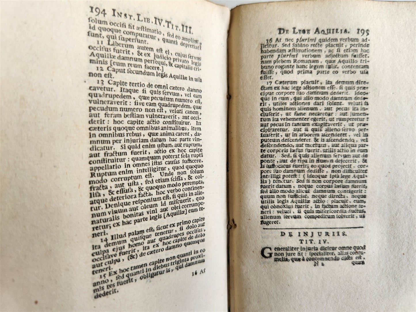 1678 JUSTINIAN LAW BOOK Sacratissimi principis, institutionum antique