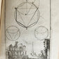 1716 GEOMETRY by LE CLERC antique ILLUSTRATED w/ 45 ENGRAVINGS