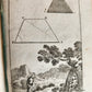 1716 GEOMETRY by LE CLERC antique ILLUSTRATED w/ 45 ENGRAVINGS