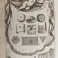 1716 GEOMETRY by LE CLERC antique ILLUSTRATED w/ 45 ENGRAVINGS